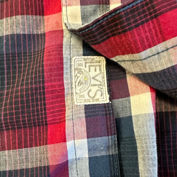 Levi's Classic Plaid Western Shirt - Men's S - Picture 6 of 9